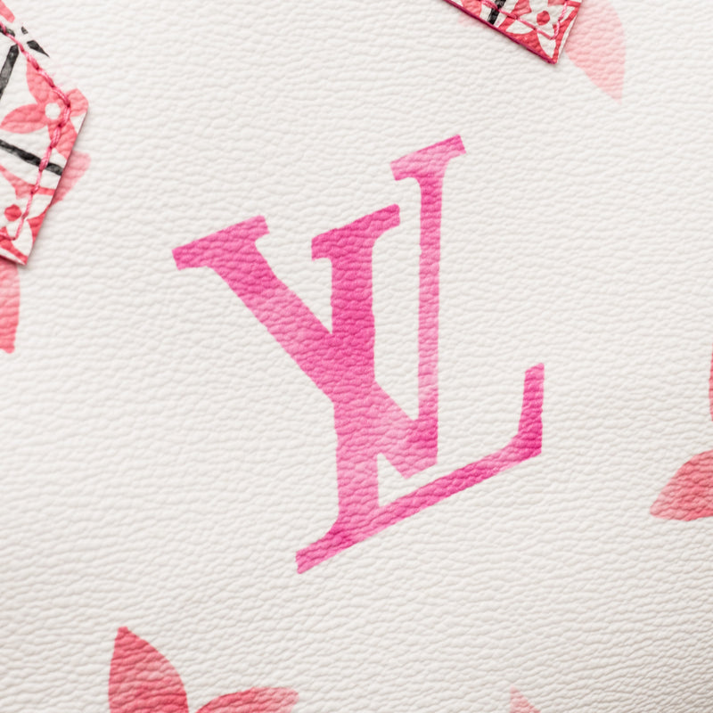 Louis Vuitton By the Pool Speedy Bandouliere 25 Giant Monogram Canvas Pink/White GHW