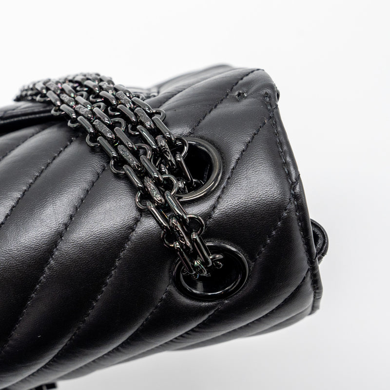 Chanel so black #chevron 2.55 #reissue flap bag with #mademoiselle