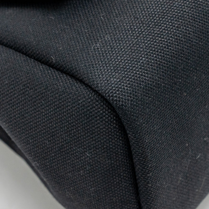 Hermes herbag 31 zip bag canvas/Hunter leather black GHW Stamp B