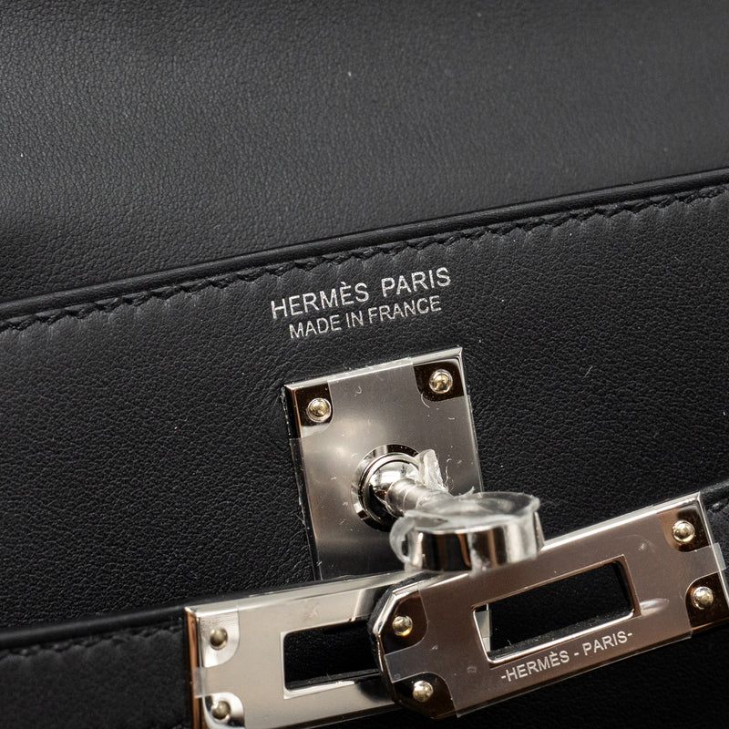 Hermes Kelly Danse Swift Black SHW Stamp K