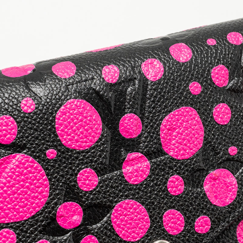 Louis Vuitton Yayoi Kusama Felicie Pochette Monogram Empreinte Leather Black/Pink SHW