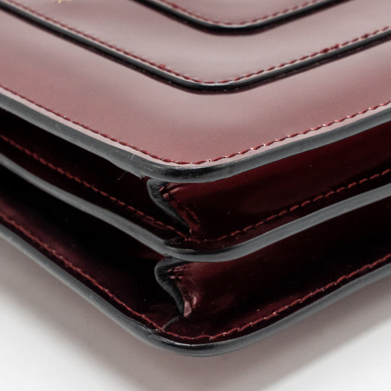 Bvlgari Serpenti Forever Bag patent calfskin dark pink LGHW