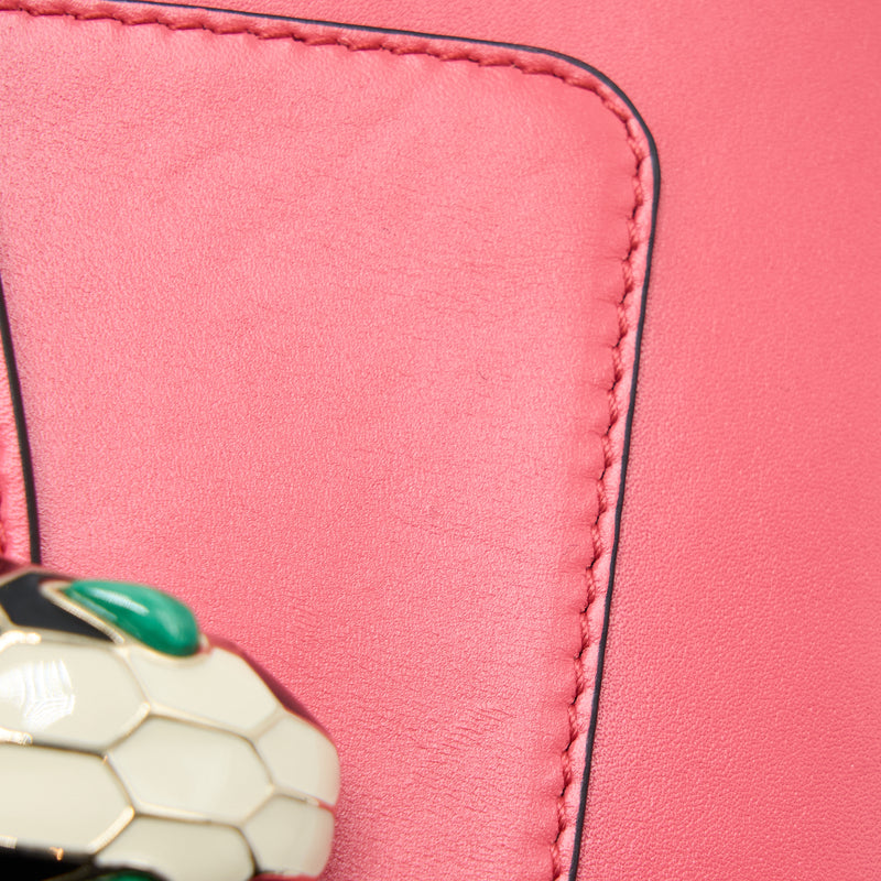Bvlgari Top Handle Serpenti Bag Calfskin Pink LGHW