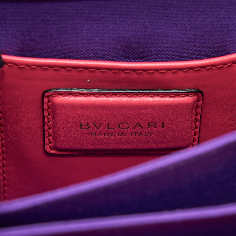 Bvlgari Top Handle Serpenti Bag Calfskin Pink LGHW