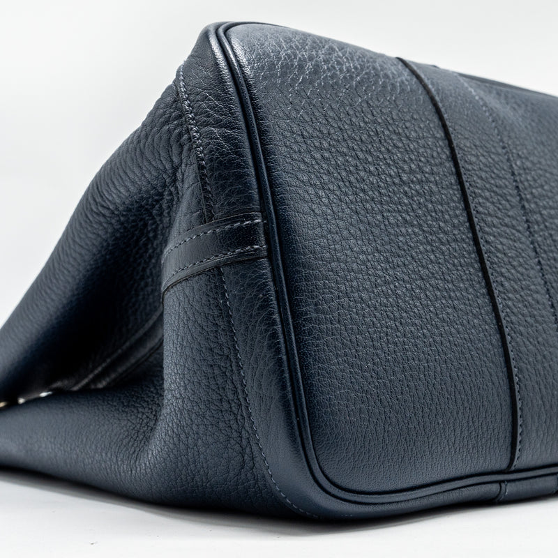 Hermes Garden Party 36 Negonda Blue indigo SHW Stamp Square L