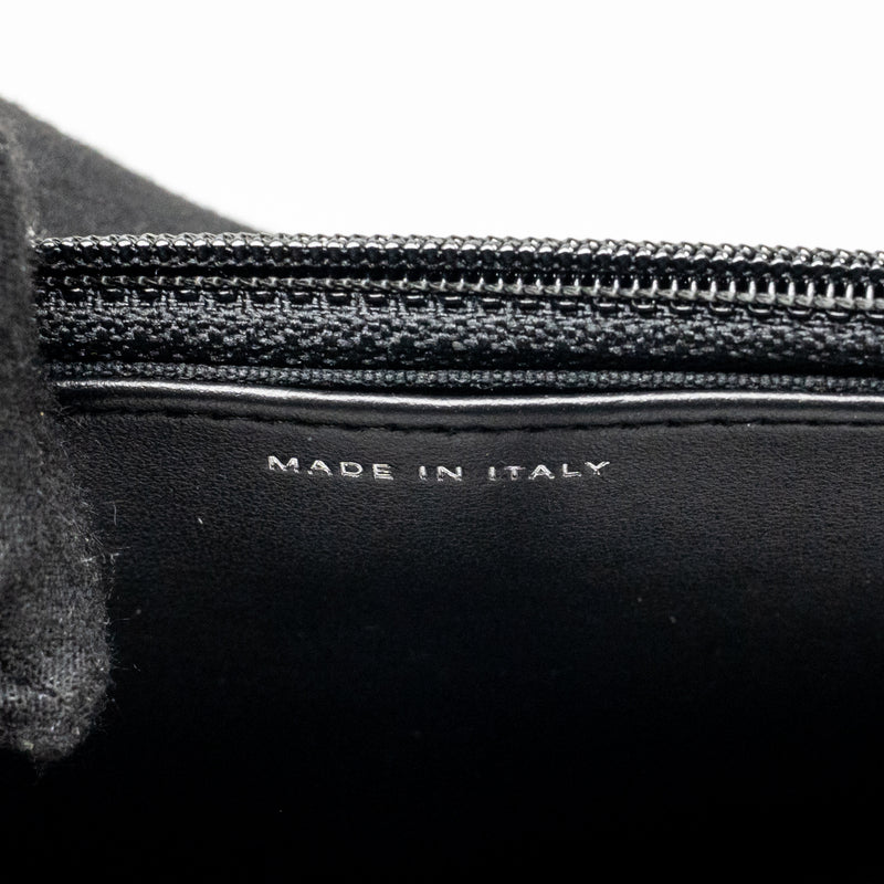 Chanel Boy wallet on chain caviar black ruthenium SHW (microchip)