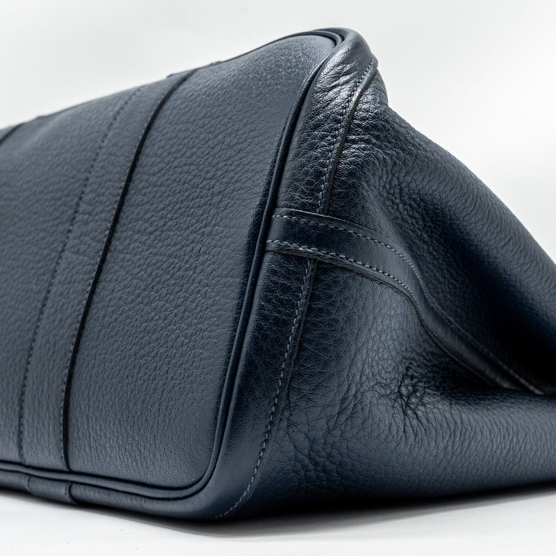 Hermes Garden Party 36 Negonda Blue indigo SHW Stamp Square L