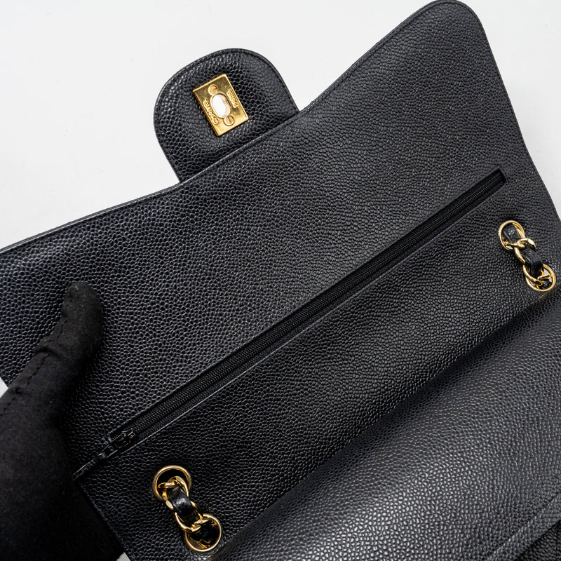 CHANEL Jumbo Classic Double Flap Bag Caviar Black GHW
