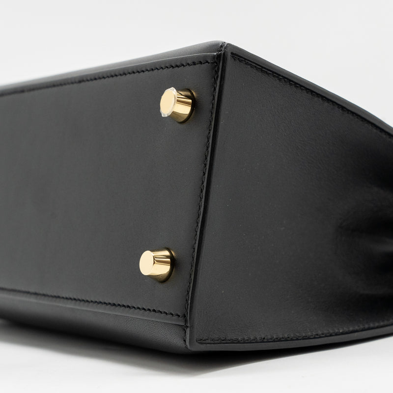 Hermes Kelly 25 Sombrero Black GHW Stamp C