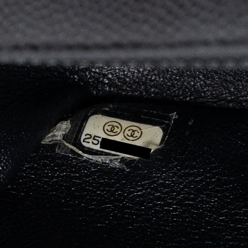Chanel Mini Rectangular Flap Bag Chevron Caviar Black SHW