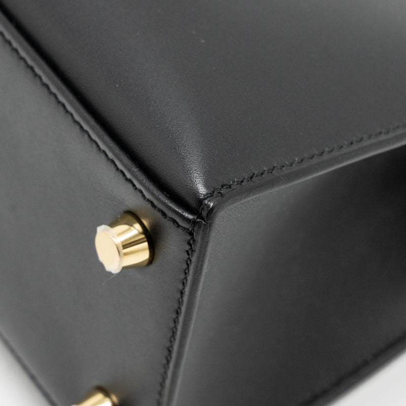 Hermes Kelly 25 Sombrero Black GHW Stamp C