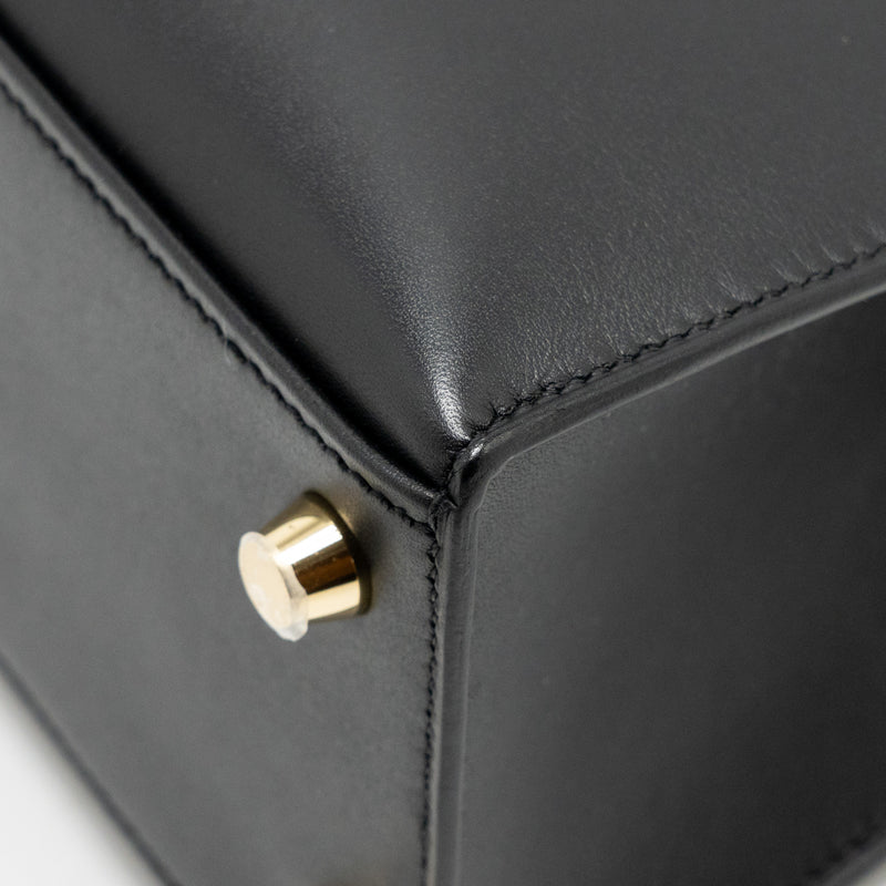 Hermes Kelly 25 Sombrero Black GHW Stamp C