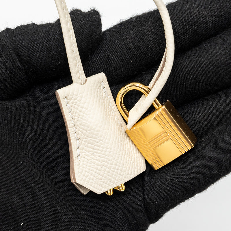 Hermes Birkin 25 Epsom Craie GHW Stamp U