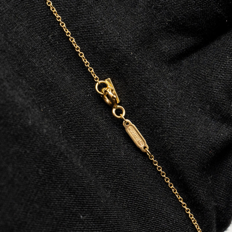 Tiffany T Smile Pendant Small Model Yellow Gold