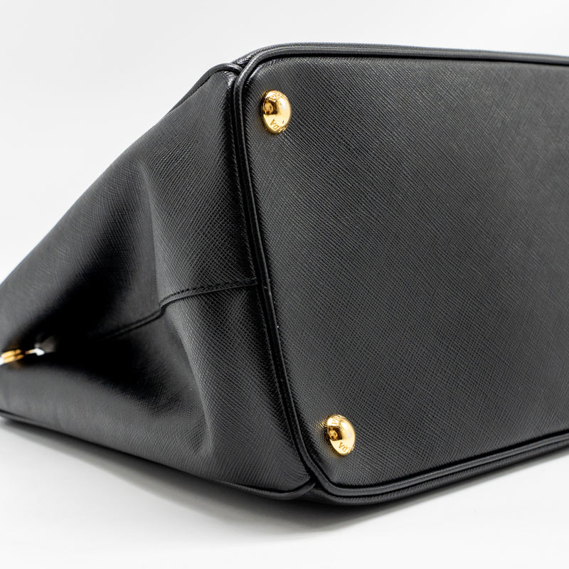 Prada Large Saffiano Tote Bag Leather Black GHW