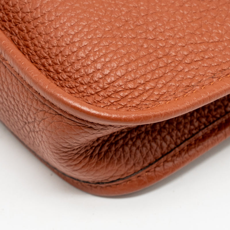 Hermes mini Evelyne clemence 6C cuivre/Multicolour GHW Stamp U