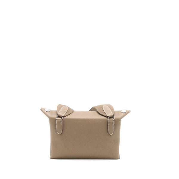 Hermes Videpoches Bag Togo Etoupe SHW Stamp B