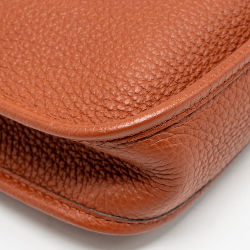 Hermes mini Evelyne clemence 6C cuivre/Multicolour GHW Stamp U