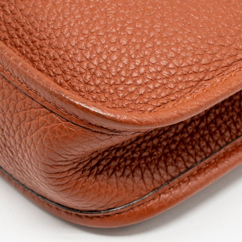 Hermes mini Evelyne clemence 6C cuivre/Multicolour GHW Stamp U