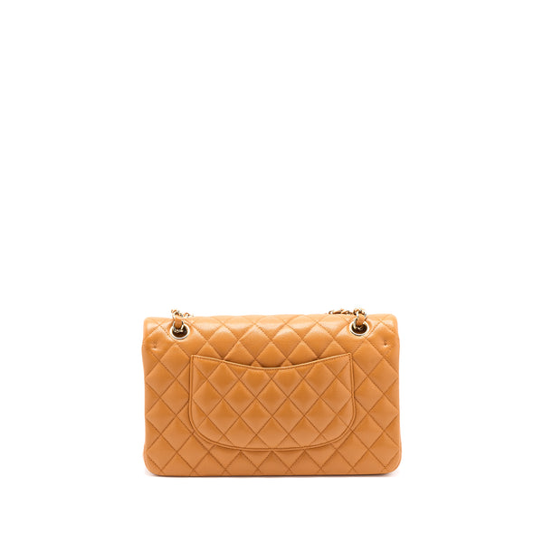 Chanel Medium Classic Double Flap Bag Caviar Caramel LGHW (Microchip)