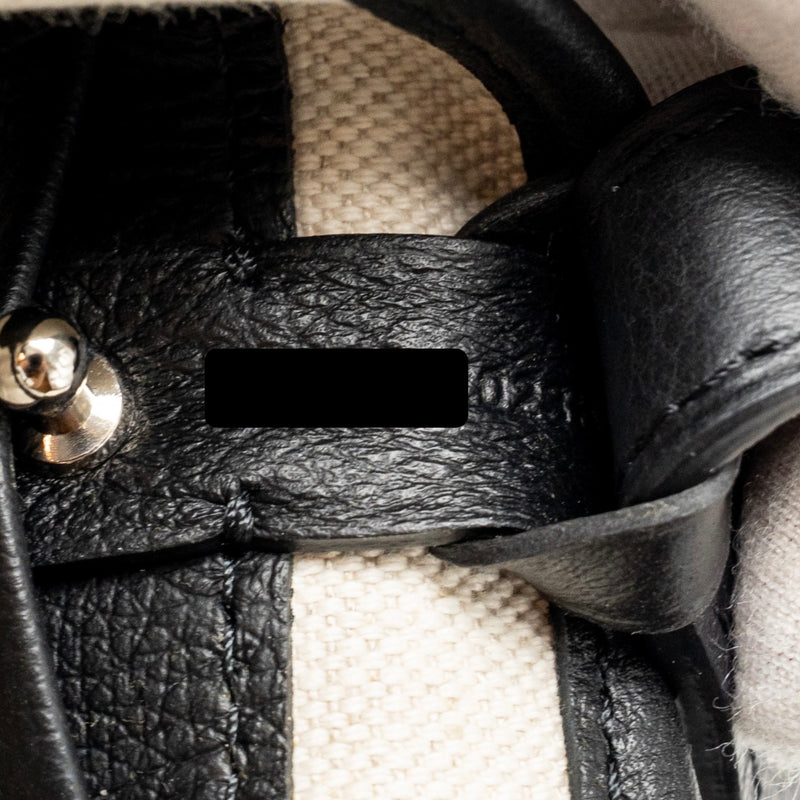 Goyard Petit Flot Bucket Bag Goyardline Canvas Black SHW