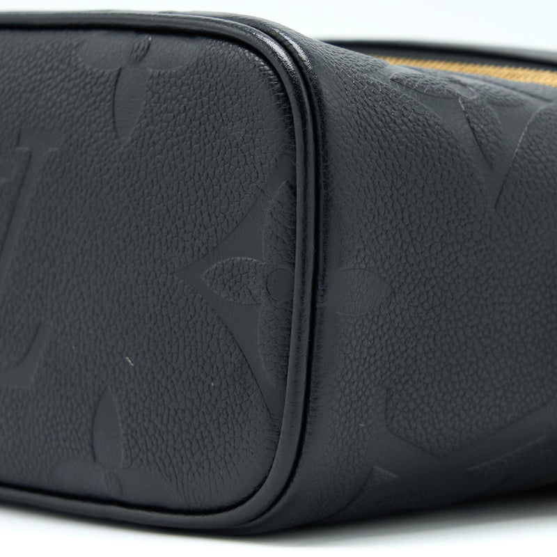 Louis Vuitton Vanity PM Monogram Empreinte Calfskin Black GHW
