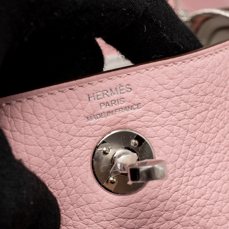 Hermes mini lindy II clemence 3Q rose sakura SHW stamp K