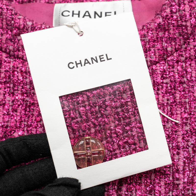 Chanel 23s Size 34 Runway Tweed Jacket Pink/Dark Pink