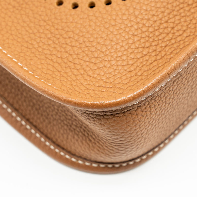 Hermes Mini Evelyne Taurillon Maurice Gold SHW stamp Z