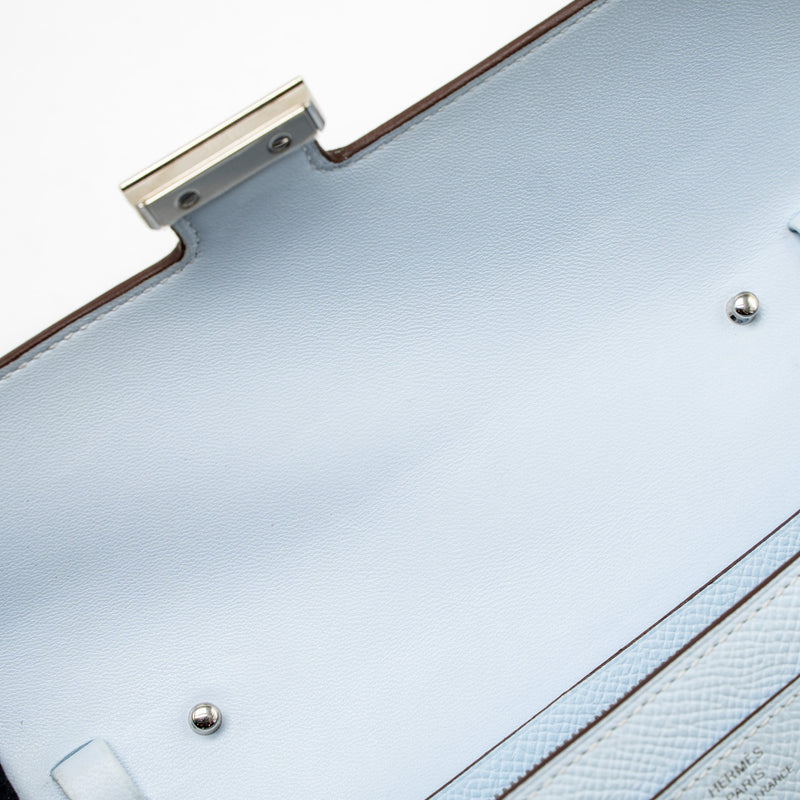Hermes Constance to Go Epsom Blue Brume SHW Stamp Z