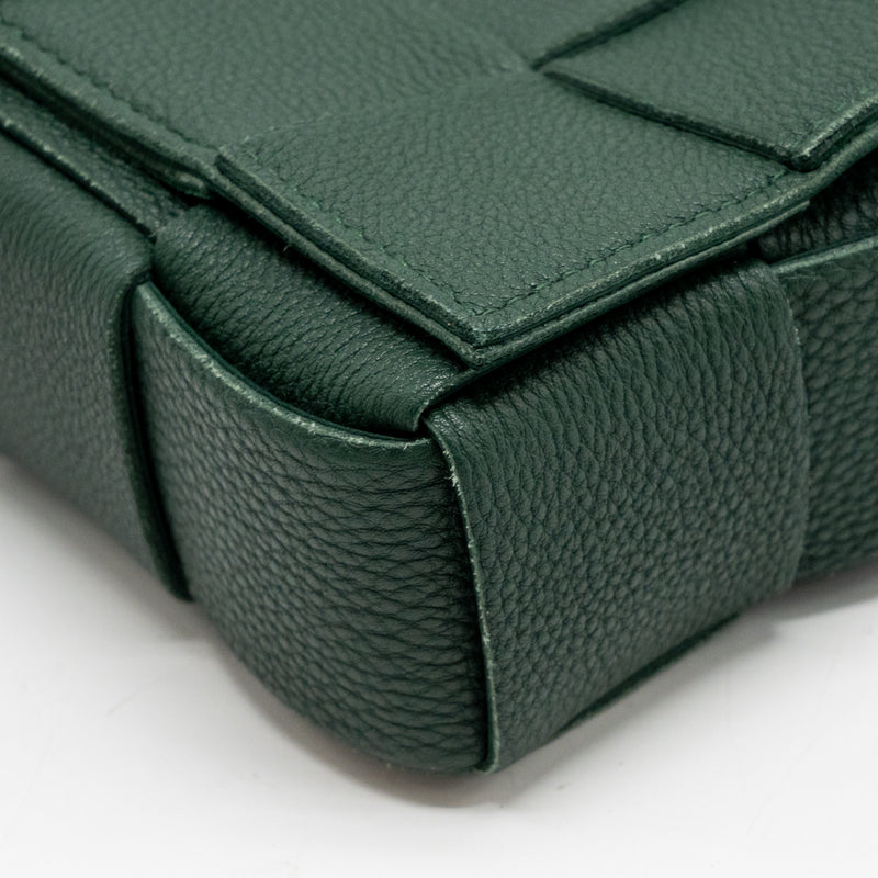 Bottega Veneta small cassette bag charm strap limited edition calfskin green GHW