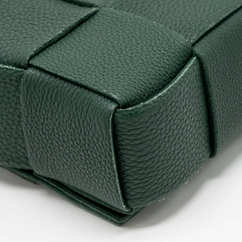 Bottega Veneta small cassette bag charm strap limited edition calfskin green GHW