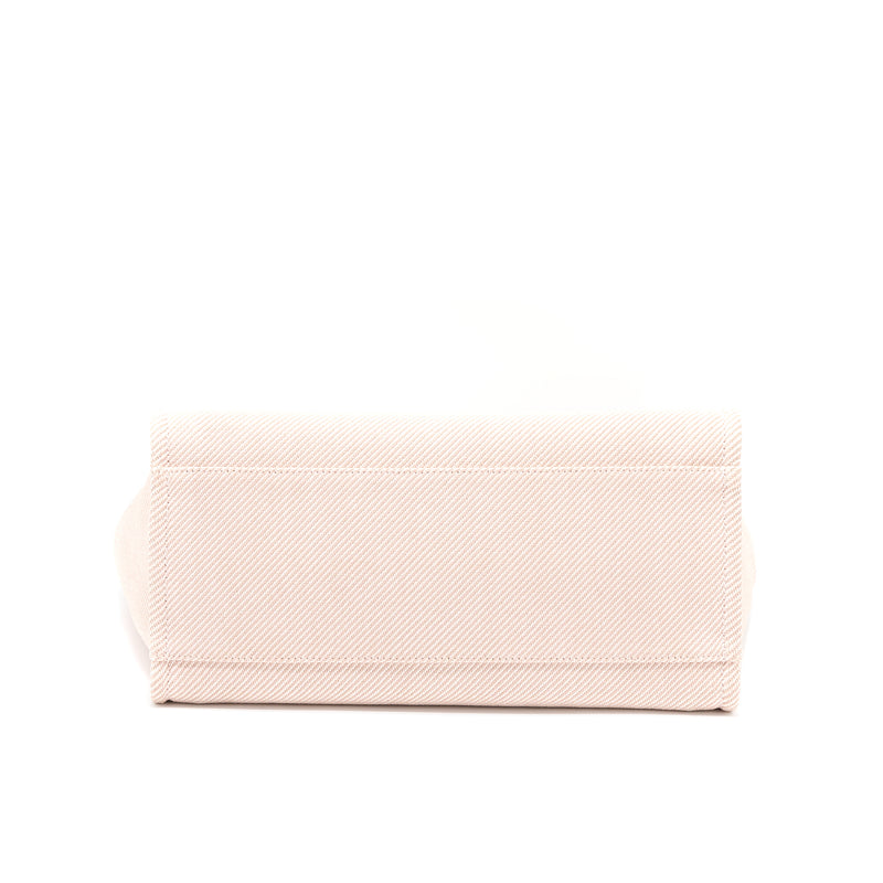 Chanel Deauville Tote Bag Fabric Light Pink LGHW