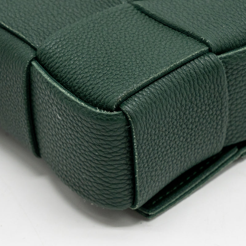 Bottega Veneta small cassette bag charm strap limited edition calfskin green GHW