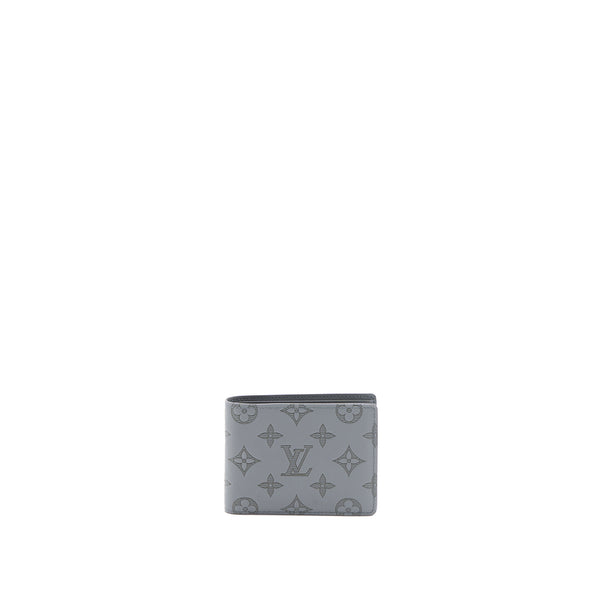 Louis Vuitton Multiple Wallet Monogram Shadow Calfskin Grey (New Version)
