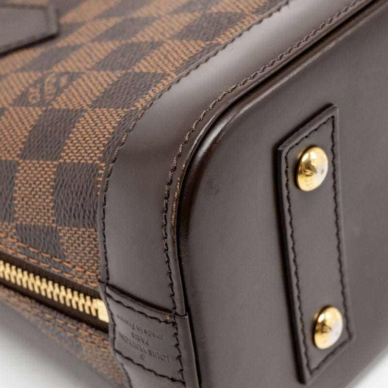 Louis Vuitton alma bb damier ebene GHW