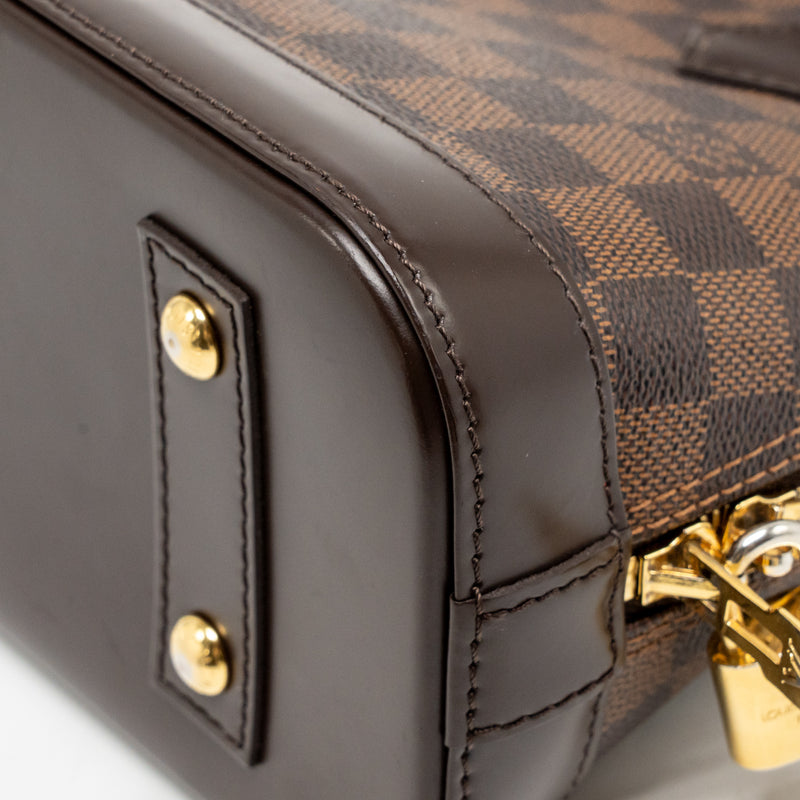 Louis Vuitton alma bb damier ebene GHW