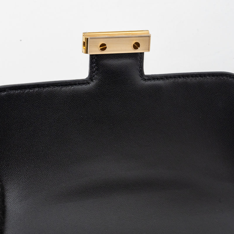 Hermes Mini Constance Epsom Black GHW Stamp U