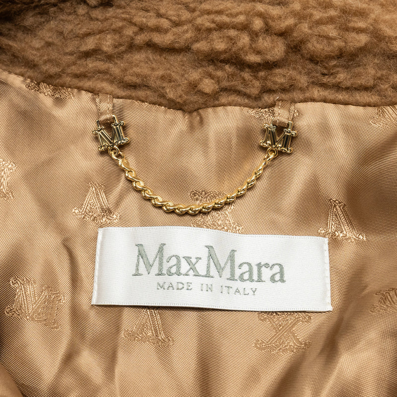 Max Mara Size ML Teddy Cape Camel wool/Silk Brown