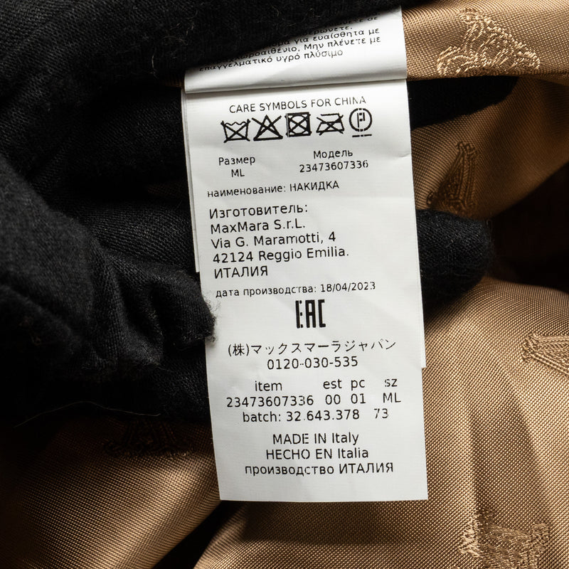 Max Mara Size ML Teddy Cape Camel wool/Silk Brown