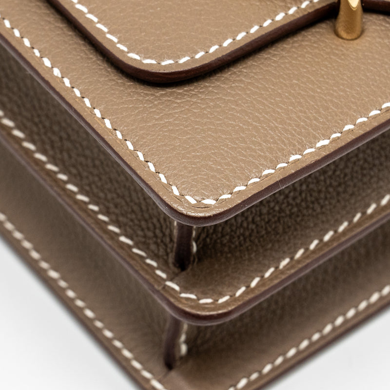 Hermes Mini Roulis Evercolor Etoupe LGHW stamp W
