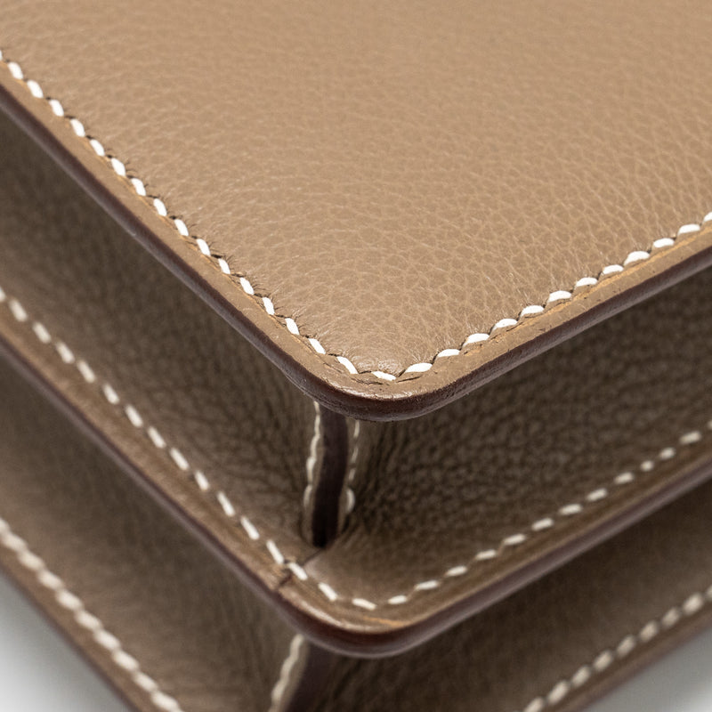 Hermes Mini Roulis Evercolor Etoupe LGHW stamp W