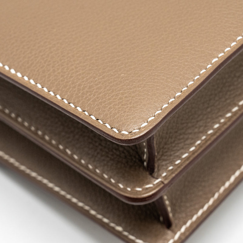 Hermes Mini Roulis Evercolor Etoupe LGHW stamp W