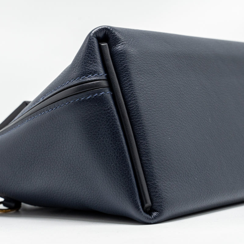 Hermes Mini 24/24 2424-21 bag evercolor / swift Blue Nuit/Caban/Zellige  GHW stamp B