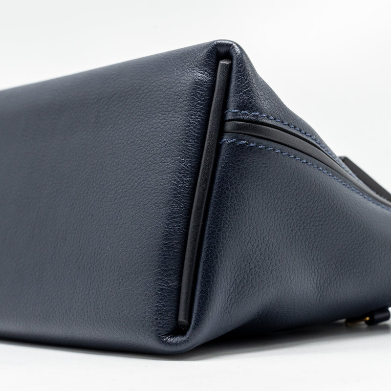 Hermes Mini 24/24 2424-21 bag evercolor / swift Blue Nuit/Caban/Zellige  GHW stamp B