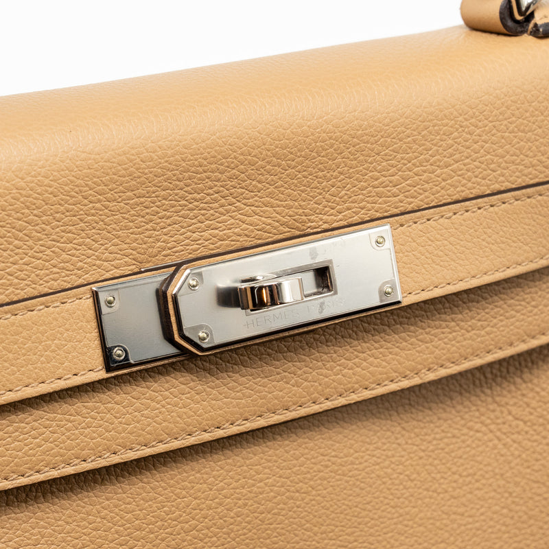 Hermes Kelly 28 Evercolor Chai SHW Stamp U