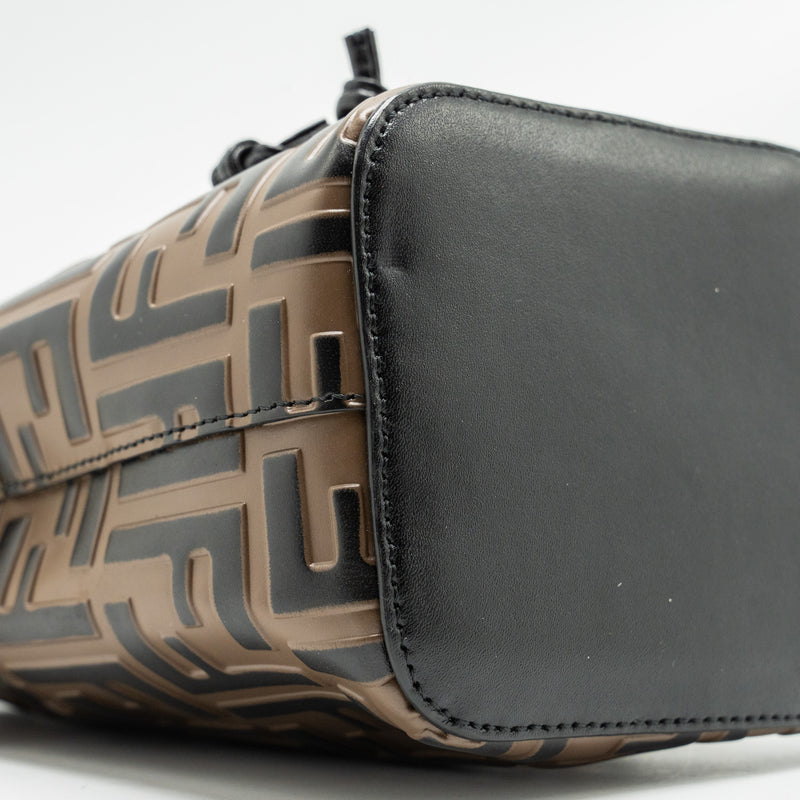 Fendi Mini Mon Tresor Bucket Bag Calfskin Brown/Black GHW