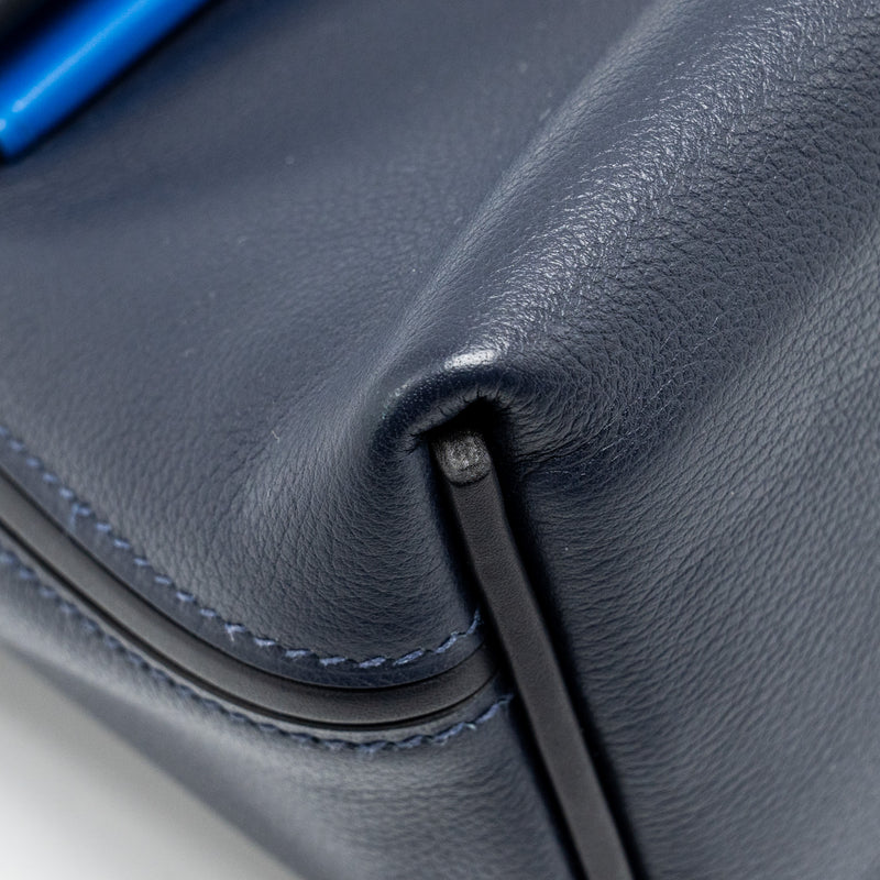 Hermes Mini 24/24 2424-21 bag evercolor / swift Blue Nuit/Caban/Zellige  GHW stamp B