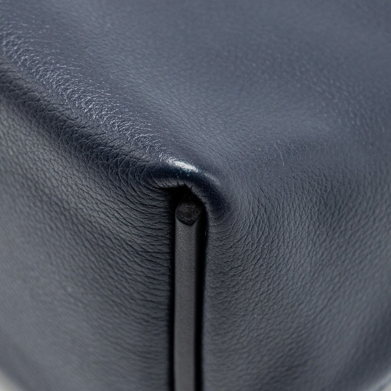 Hermes Mini 24/24 2424-21 bag evercolor / swift Blue Nuit/Caban/Zellige  GHW stamp B