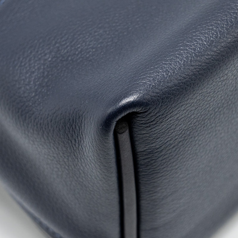 Hermes Mini 24/24 2424-21 bag evercolor / swift Blue Nuit/Caban/Zellige  GHW stamp B